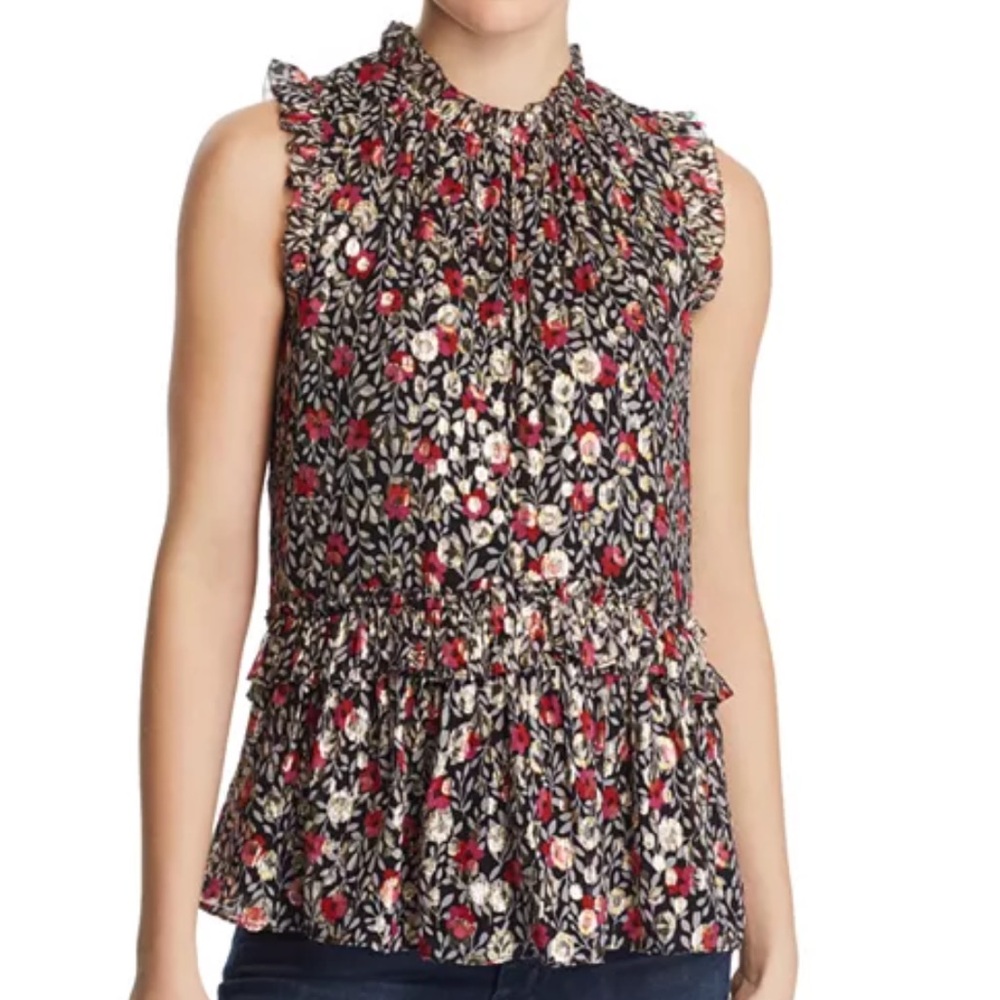 Kate Spade | Floral Park Clip-Dot Top